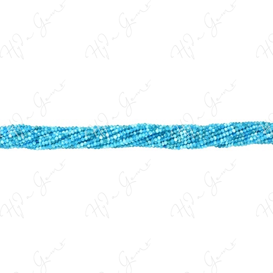 Blue Apatite Faceted Beads