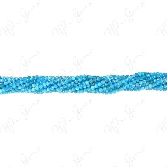 Blue Apatite Faceted Beads