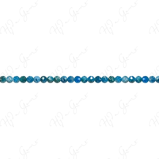 Blue Apatite Faceted Beads