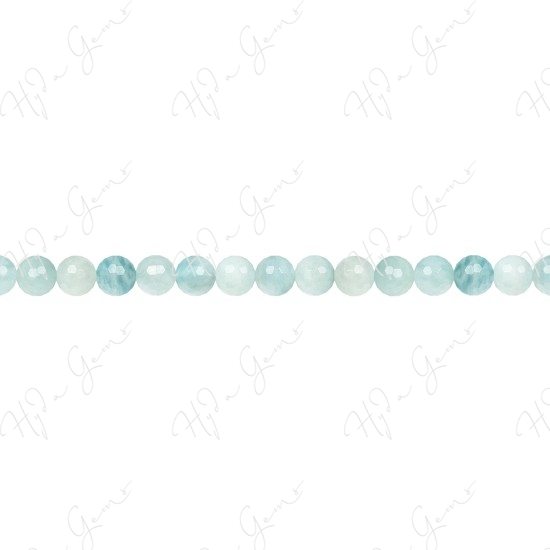 Aquamarine Multi-Color Faceted Beads (A)