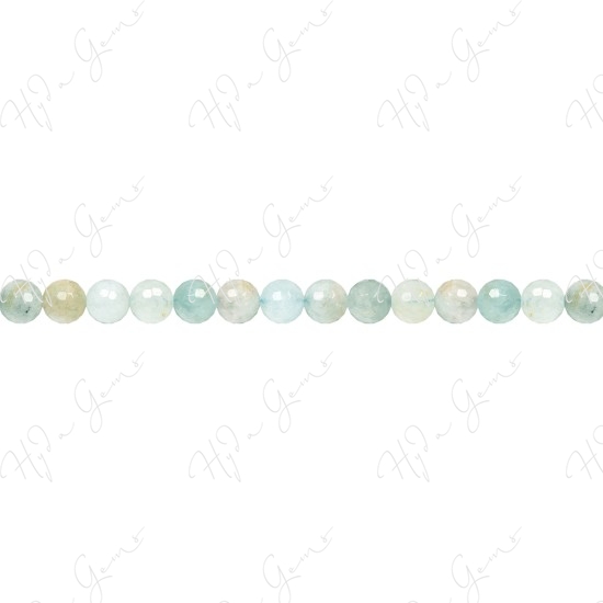 Aquamarine Multi-Color Faceted Beads (A1)