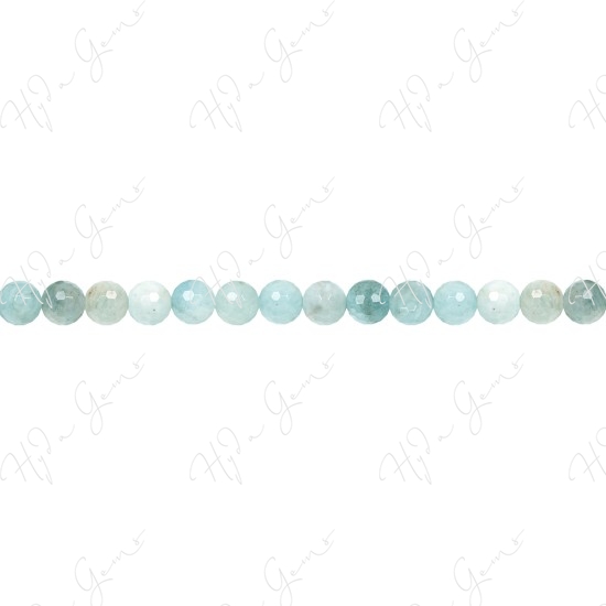 Aquamarine Multi-Color Faceted Beads (AB)