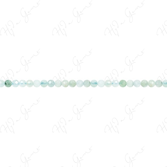 Aquamarine Multi-Color Faceted Beads (A1)