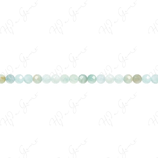 Aquamarine Multi-Color Faceted Beads (A1)