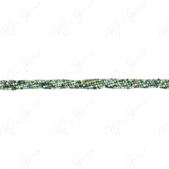 African Turquoise Faceted Beads