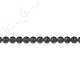 Matte Black Agate Faceted Beads