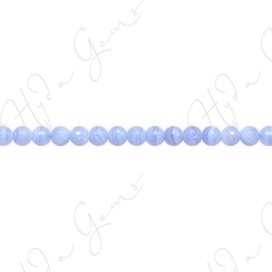 Blue Lace Agate Faceted Beads