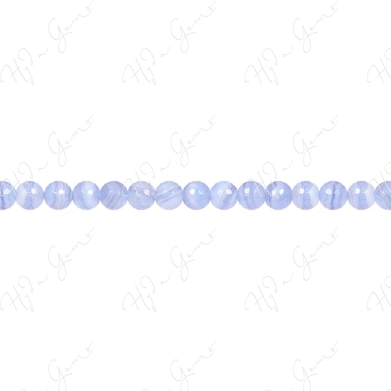 Blue Lace Agate Faceted Beads (A)