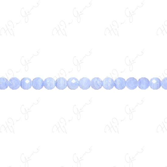 Blue Lace Agate Faceted Beads (A)