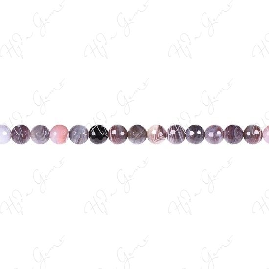 Botswana Agate Faceted Beads