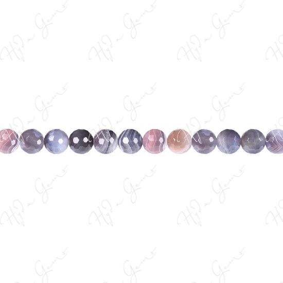 Botswana Agate Faceted Beads