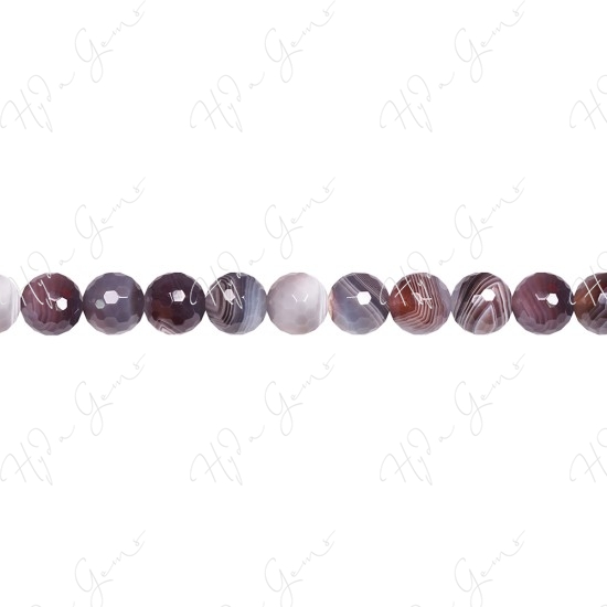 Botswana Agate Faceted Beads