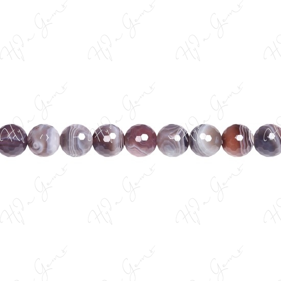 Botswana Agate Faceted Beads