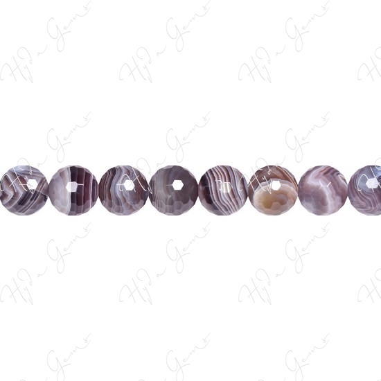 Botswana Agate Faceted Beads