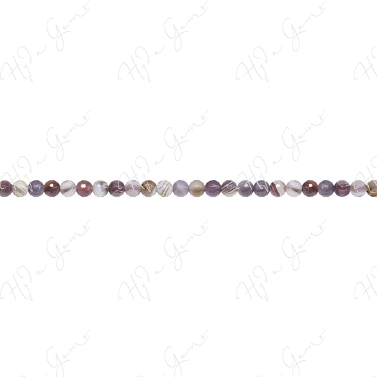 Botswana Agate Faceted Beads