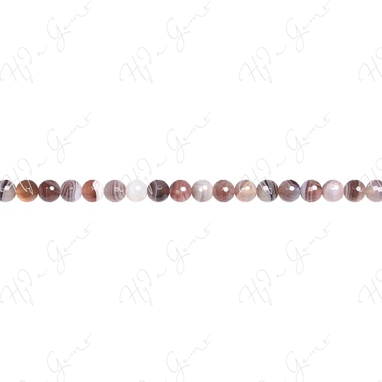 Botswana Agate Faceted Beads