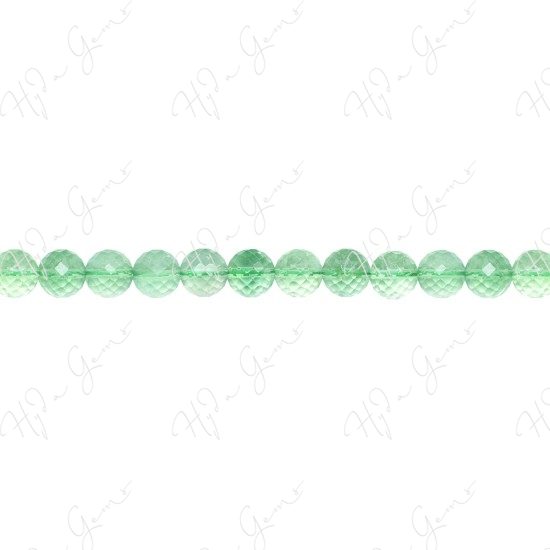 Green Fluorite Faceted Beads