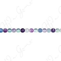 Rainbow Fluorite Faceted Beads