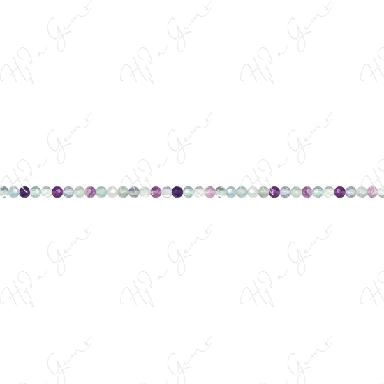 Rainbow Fluorite Faceted Beads