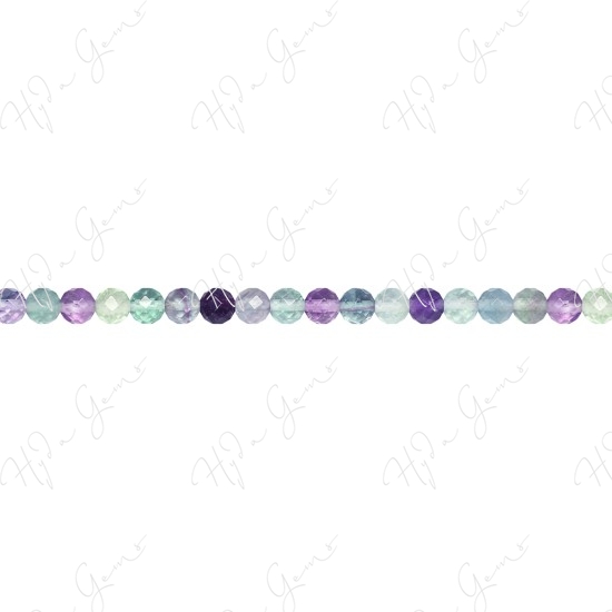 Rainbow Fluorite Faceted Beads