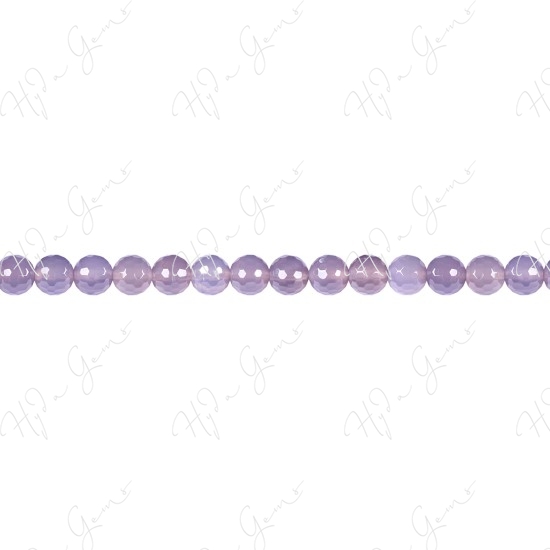 Grey Agate Faceted Beads