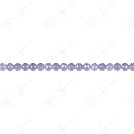 Grey Agate Faceted Beads