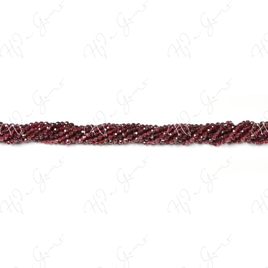 Garnet Faceted Beads