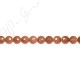 Gold Sand Stone Faceted Beads