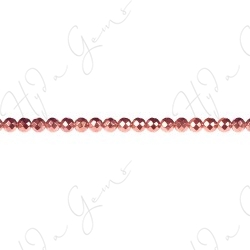 Hematine Copper Color Plated Faceted Beads