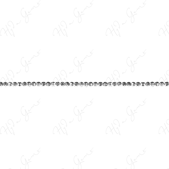 Hematine Platinum Color Plated Faceted Beads