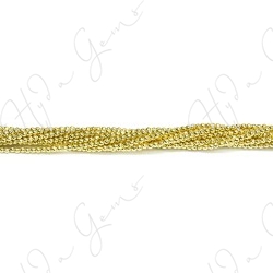 Hematine Gold Color Plated Faceted Beads