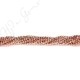 Hematine Rose Gold Color Plated Faceted Beads