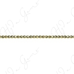 Hematine Pyrite Color Plated Faceted Beads