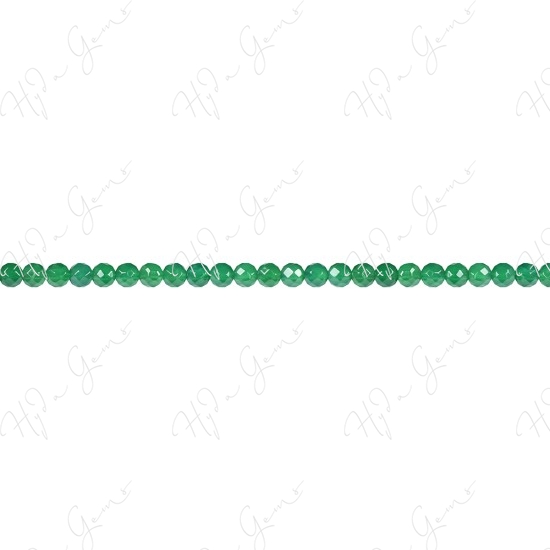 Green Agate Faceted Beads