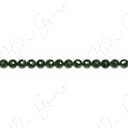 Green Sand Stone Faceted Beads