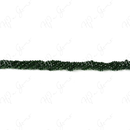 Green Sand Stone Faceted Beads