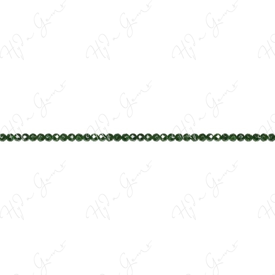 Green Sand Stone Faceted Beads