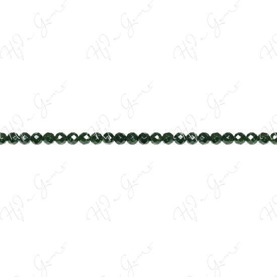 Green Sand Stone Faceted Beads