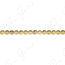 Lemon Quartz Faceted Beads