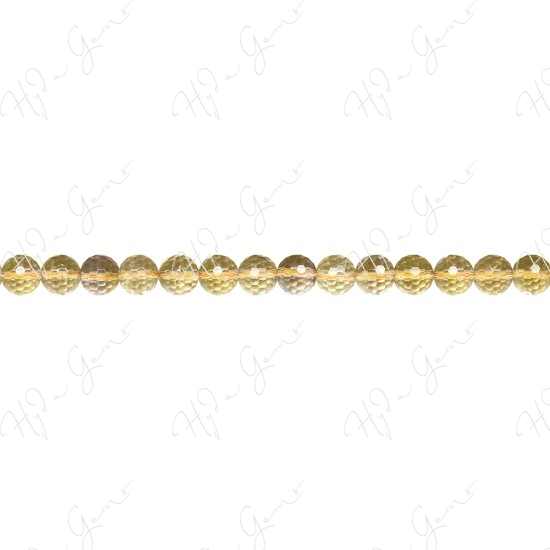 Lemon Quartz Faceted Beads