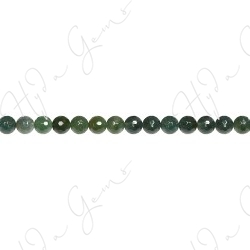 Moss Agate Faceted Beads