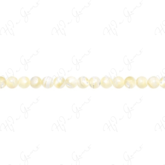 MOP (White) Faceted Beads