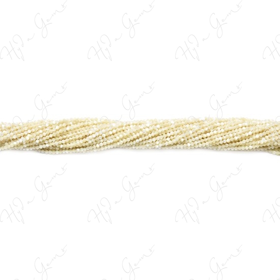 MOP (White) Faceted Beads