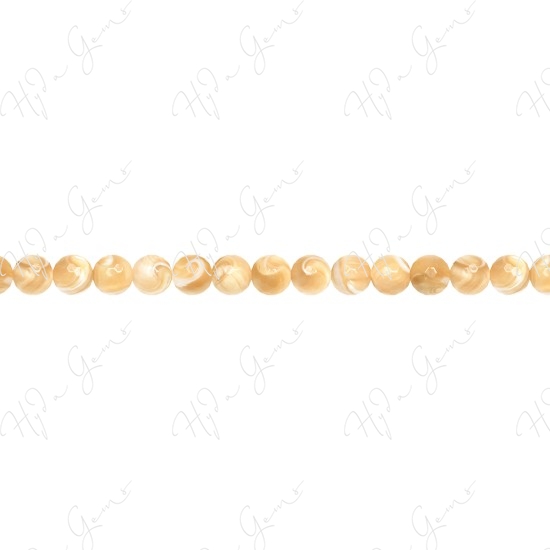 MOP (Brown) Faceted Beads