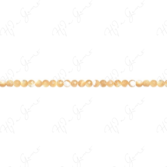 MOP (Brown) Faceted Beads