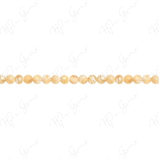 MOP (Brown) Faceted Beads