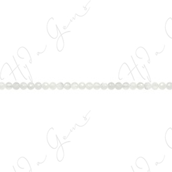 White Moonstone Faceted Beads (2A)