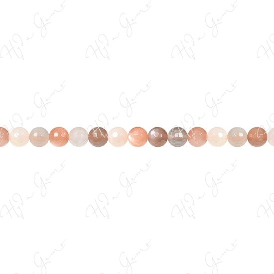 Moonstone Mix Color Faceted Beads (A-)