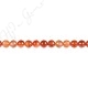 Natural Red Agate Faceted Beads