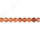 Natural Red Agate Faceted Beads